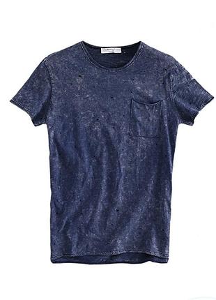 Літня чоловіча синя футболка