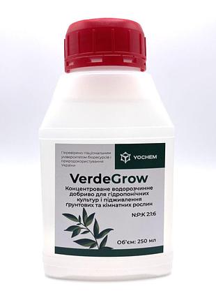 Концентроване водорозчинне добриво verdegrow (250мл) для гідропонічних культур