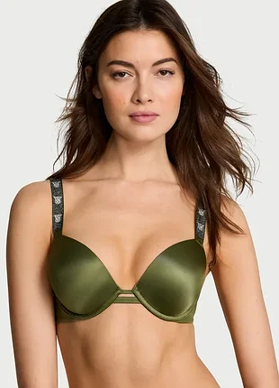 Бюстгальтер зі стразами пуш ап victoria's secret оригінал вікторія сікрет ліфчик