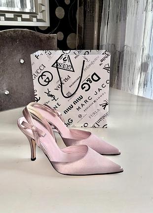 Туфлі човники атлас+натуральна шкіра l.k bennett made in spain жіночі