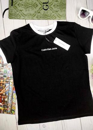 Женская футболка calvin klein кельвин кляйн