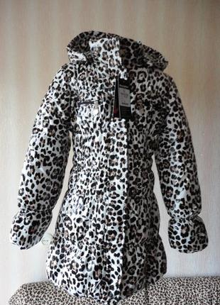 Зимняя куртка пальто на 9-12 лет на холофайбере, ткань непромокаемая и напродуваемая3 фото