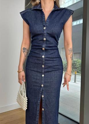 Джинсовое платье по фигуре, новое приталенное denim