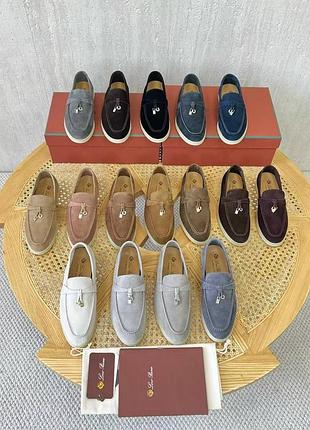 Чоловічі лофери loro piana замшеві