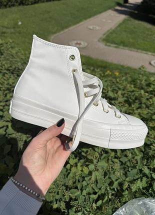 Оригінальні нові шкіряні кеди converse chuck.5 фото