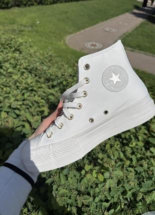 Оригинальные новые кожаные кеды converse kota.