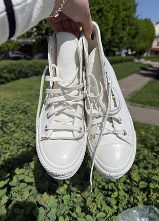 Оригінальні нові шкіряні кеди converse chuck.4 фото