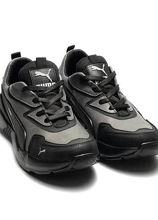 Чоловічі шкіряні кросівки st runner