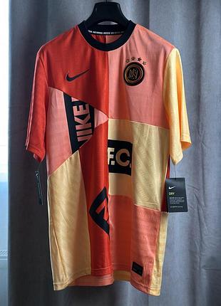 Футболка nike fc home ss shirt peach/orange cj2489-658