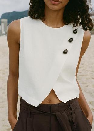 Топ жіночий білий zara new