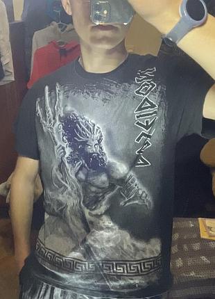 -40% футболка посейдон ,весняна,літня,унісекс,з принтом,вінтаж