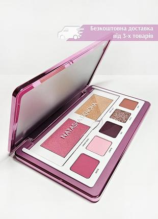 Уценка палетка для лица natasha denona love face eyeshadow & cheek essential тени румяна хайлайтер