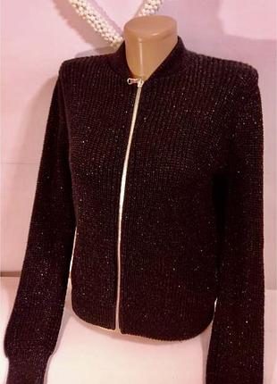 Кофта бомбер на молнии