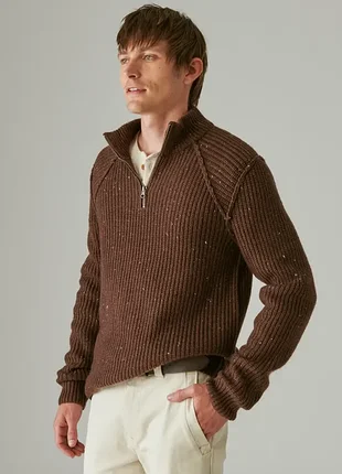 Свитер lucky brand короткая застежка 7m50981 deep mahogany