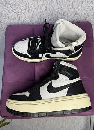 Кросівки високі шкіряні air jordan
