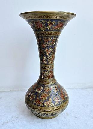 Ваза винтажная латунная винтаж латунь