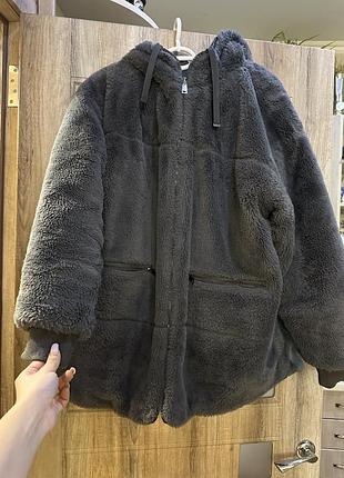 Двостороння парка шубка primark на блискавки