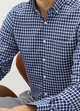Рубашка в клетку reserved slim fit xs