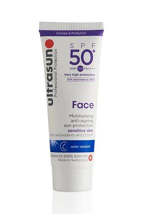 Сонцезахисний зволожуючий крем ultrasun face spf50+ 25ml