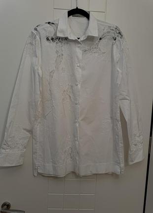 Сорочка жіноча з мереживом ermanno scervino,нова!
