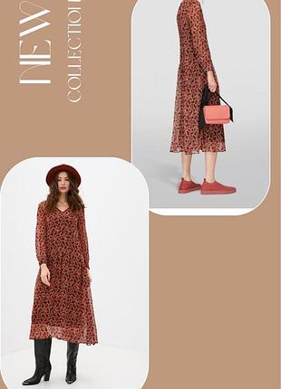 Тренд плаття міді принт max&co max mara платье квіти цветы