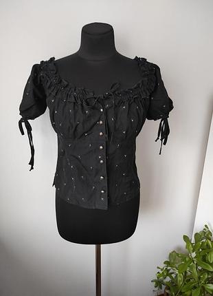 Блузка топ лукошница в цветочный принт 38 р от kaiser franz josef