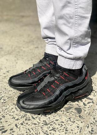 Кроссовки мужские nike air max 95 black/red