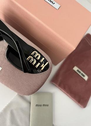 Окуляри трендові чорні тренд 2025 !! міу міу