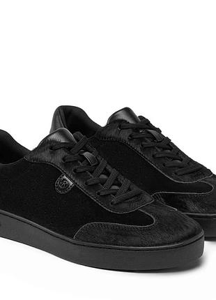 Michael kors scotty lace up - черные женские кроссовки