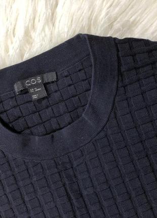 Жіноча трикотажна бавовняна кофта светр реглан пуловер джемпер cos3 фото