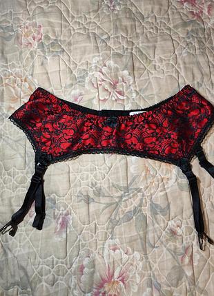 Шикарный красивый сексуальный пояс для чулок, подвязки.