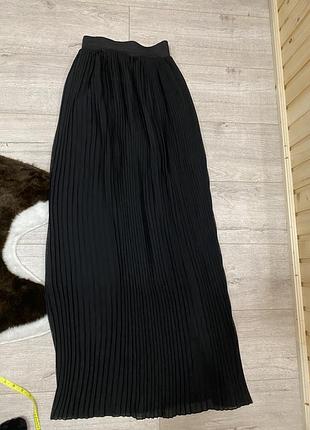 Шифонова спідниця плісе довга