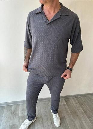 Мужской костюм трикотаж тянется