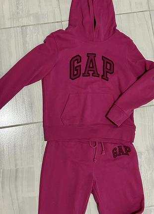 Рожевий спортивний костюм gap (худі+джогери), хs