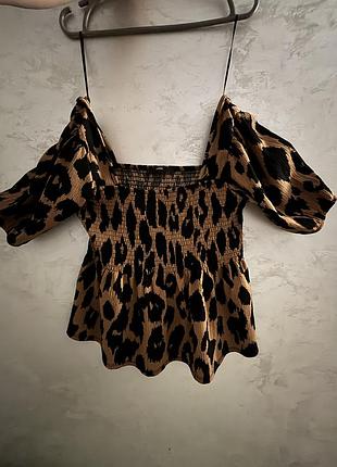 Футболка жіноча george ,леопардовий принт ,без дефектів . розмір m-l