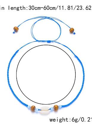 Прикраса шнурок морька тематика мушля дерево