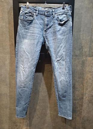 Удобные мужские джинсы стрейч skinny logg h&amp;m 34/32