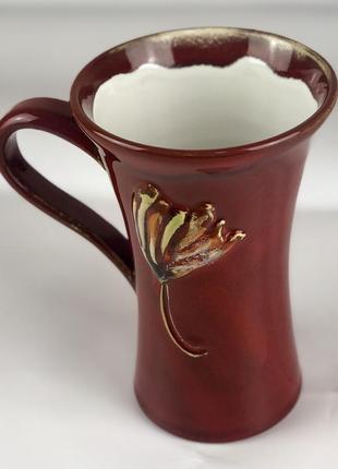Керамічна чашка ручної роботи франція2 фото