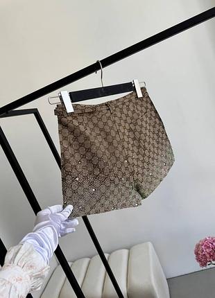 Шорти жіночі люкс якість зі стразами