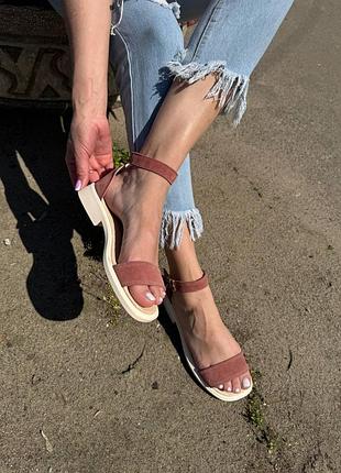 Босоніжки / сандалії жіночі р36-42 натуральна замша устілка шкіра