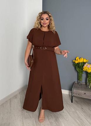 Нежное женское платье с поясом✌️✌️✌️