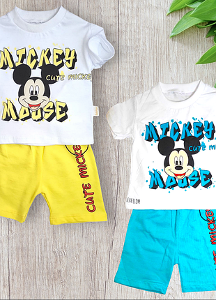 Комплект футболка и шорты микки маус