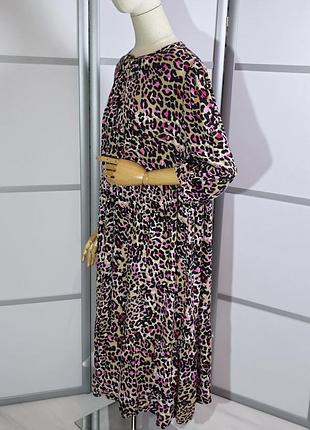 Marks & spencer's отличное вискозное платье в актуальный принт