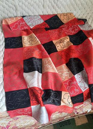 Шовковий брендовий шарф