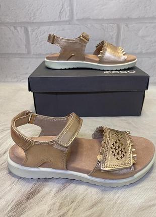 Шкіряні босоніжки ecco flora, оригінал - 32р, 34р, 35р