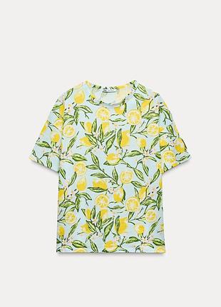 Футболка оверсайз zara p m