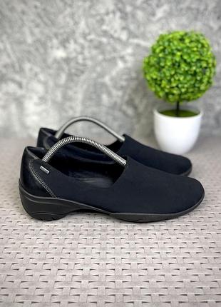 Ecco gore-tex туфли балетки 39 размер женские черные оригинал