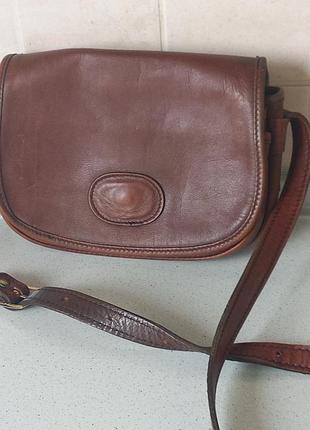 Вінтажная кожаная сумка