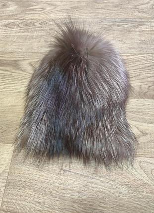 Шапка из чернобурки,