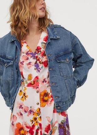 Платье в цветочный принт h&m